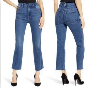 NEW GOOD AMERICAN Good Curve High Waist Straight